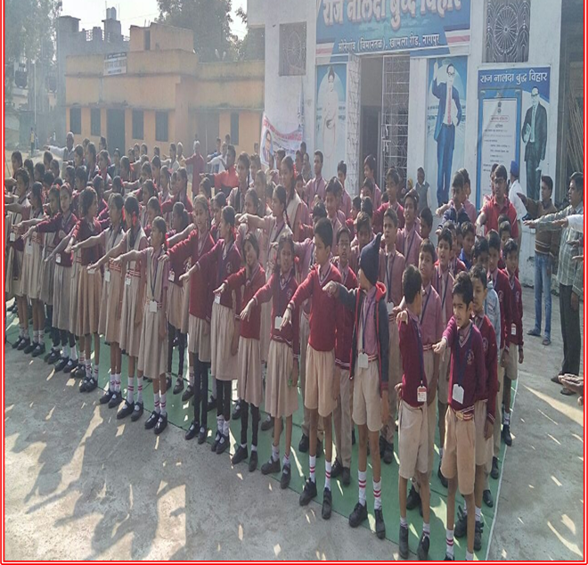 Secondary classroom lecture